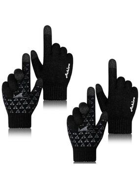 Touchscreen Gloves Winter Knit Warm Stretch Anti Slip Texting Driving